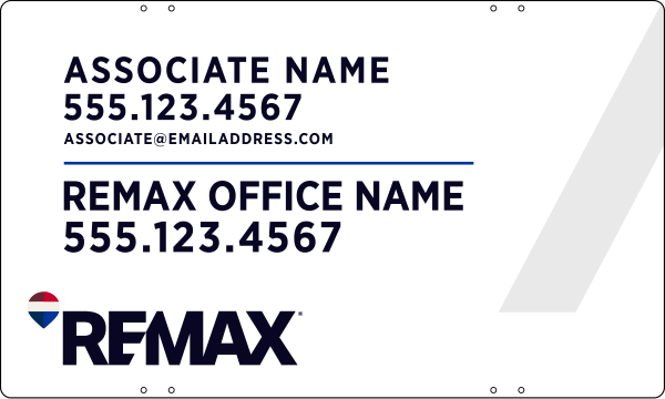 Associate Name Sign Panel, 18h x 30w, Steel